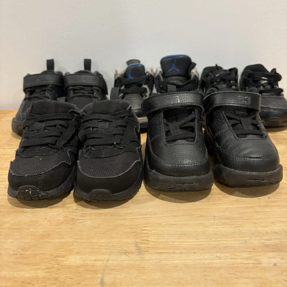 Jordan Nike Lot Of 5 Boy Toddler Shoes 5C Black